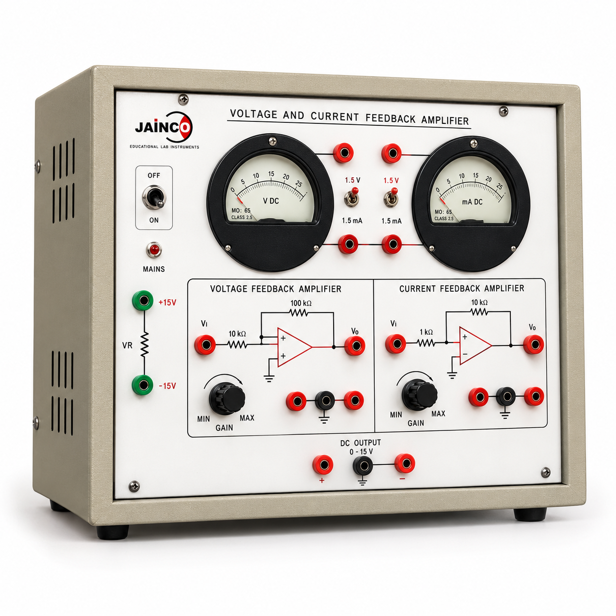 Study of Operational Amplifier as Voltage and Current Feed Back Amplifier